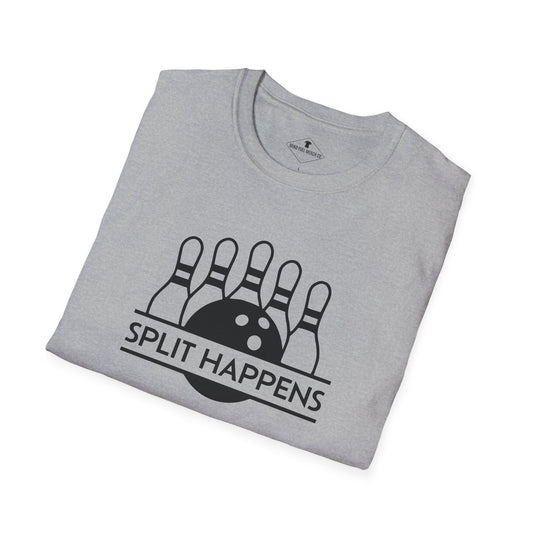 Split Happens Bowling Grey T-Shirt