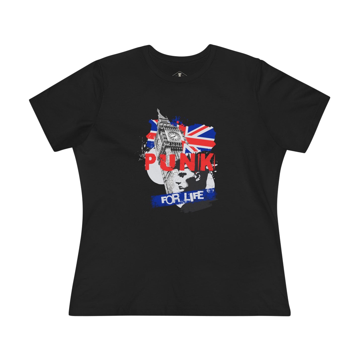 Punk For Life Black Womens T-Shirt