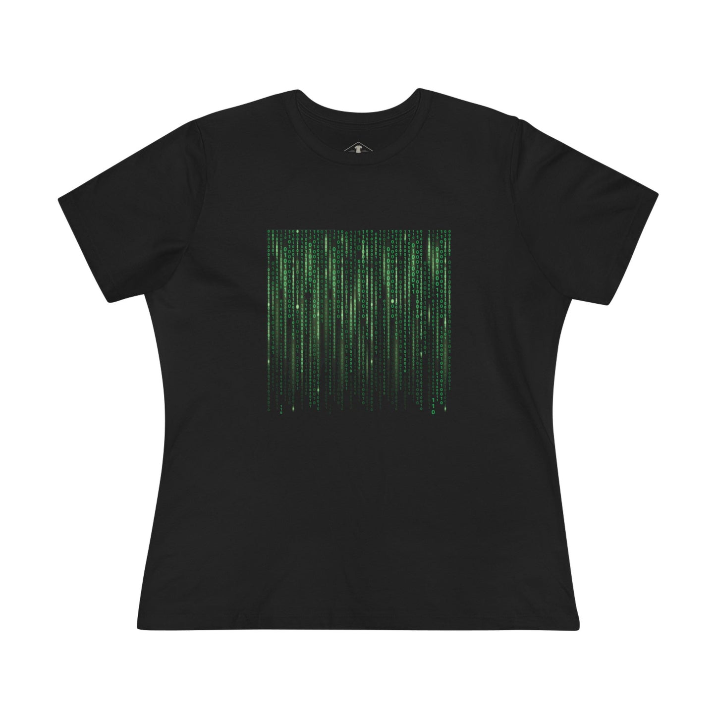 Binary Code Black Womens T-Shirt