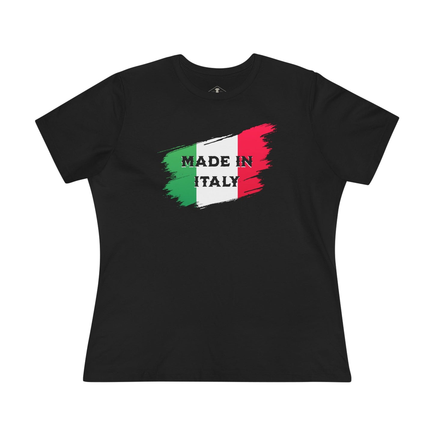 Made In Italy Black Womens T-Shirt