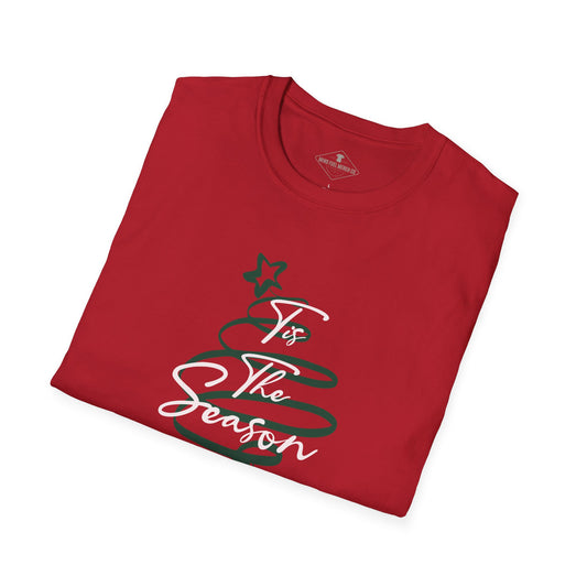 Tis The Season Spiral Tree Red T-Shirt