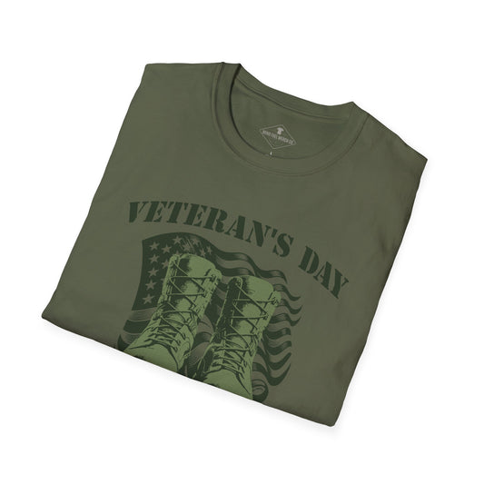 Veteran's Day Boots Moss Green T-Shirt