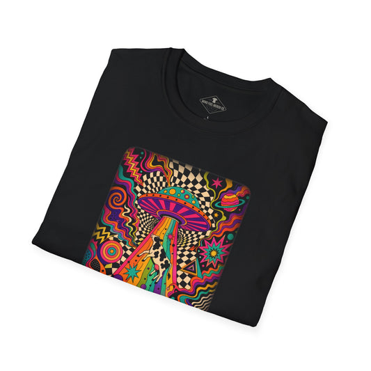 Trippy UFO Black T-Shirt