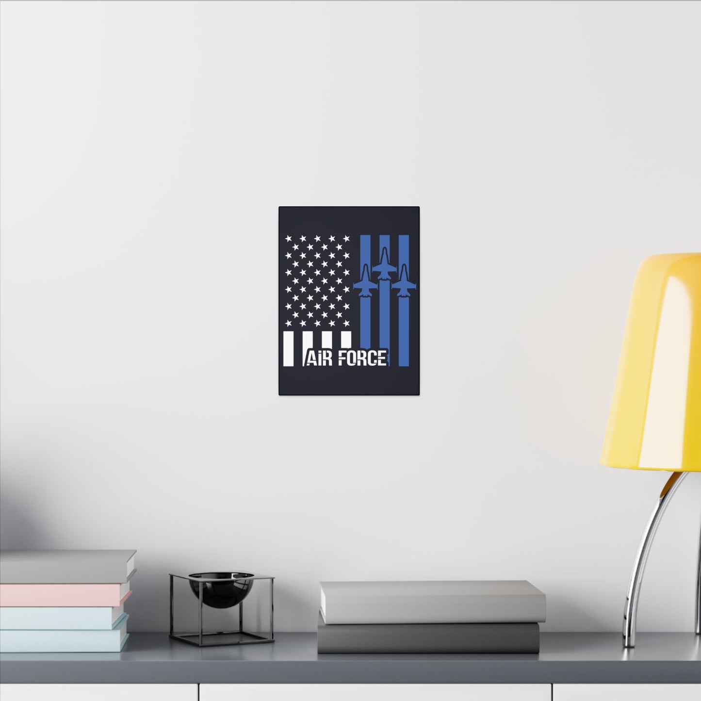 US Air Force Flag Blue Wall Canvas