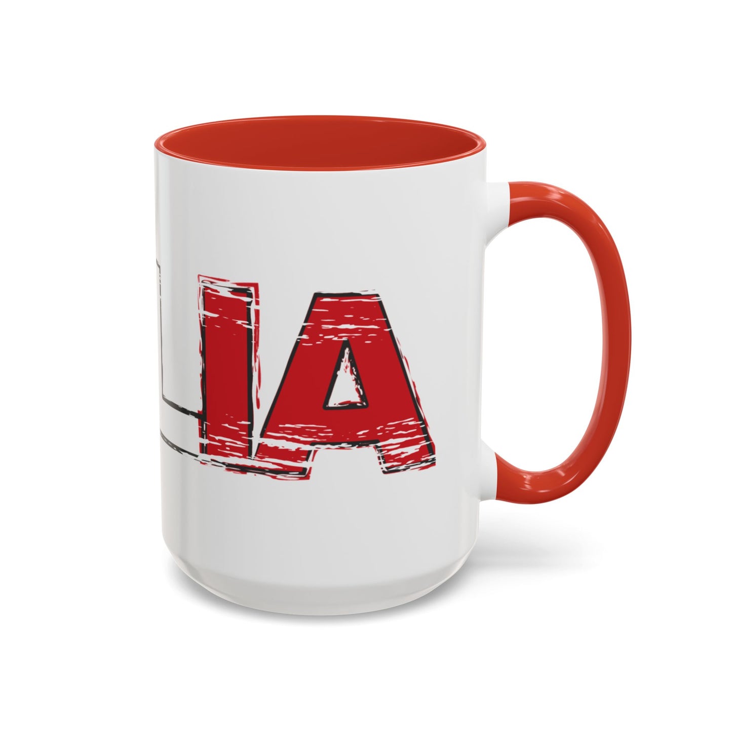 Italia Red Accent Mug