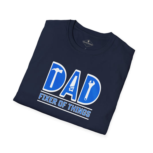 Dad Fixer Of Things Navy Blue T-Shirt