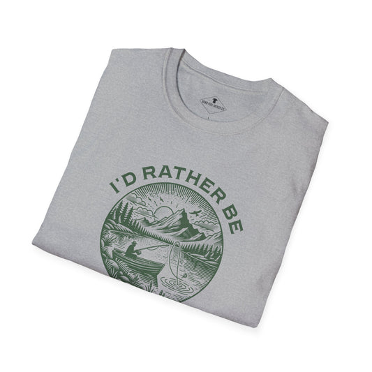 I'd Rather Be Fishing Grey T-Shirt