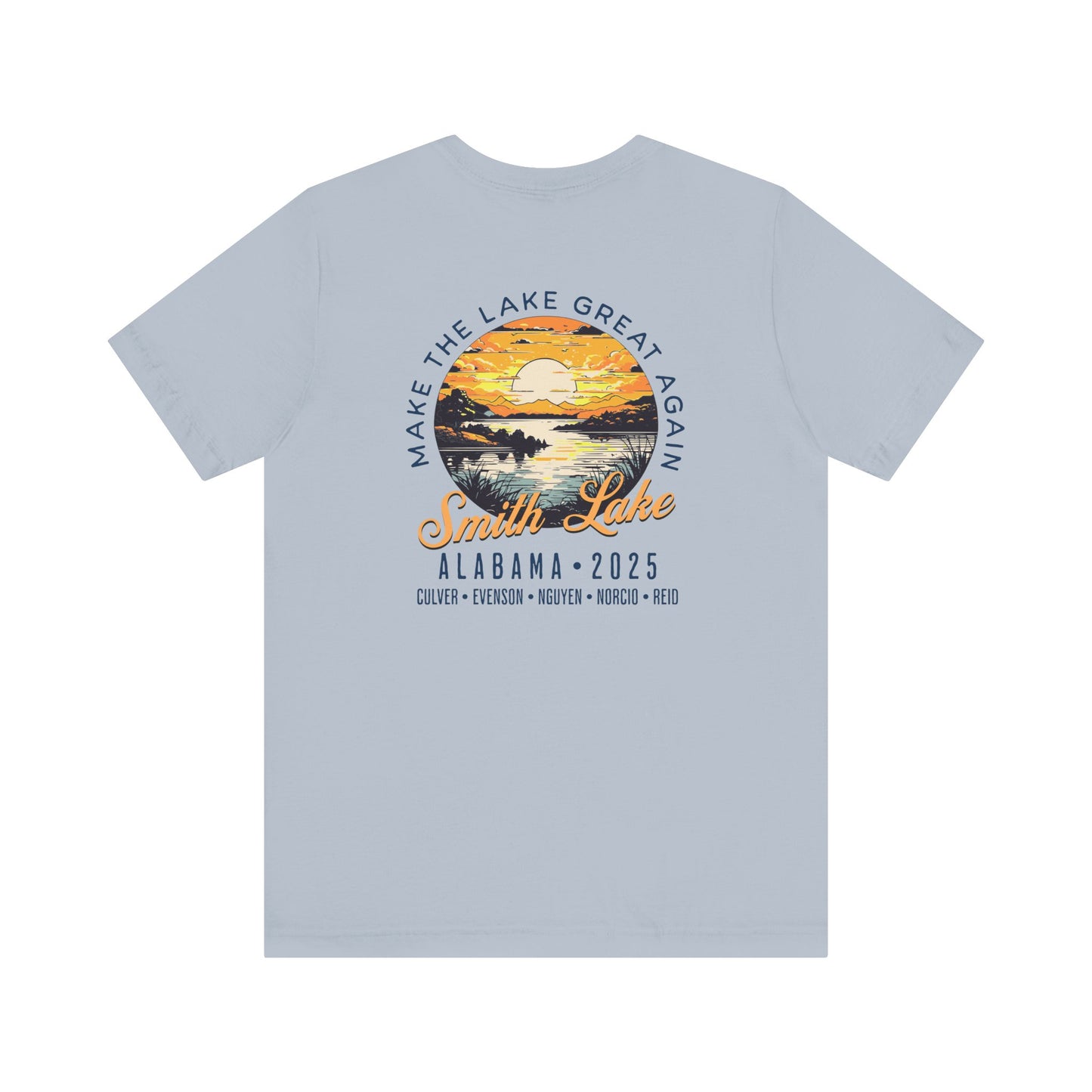 Smith Lake Sunset Light Blue T-Shirt