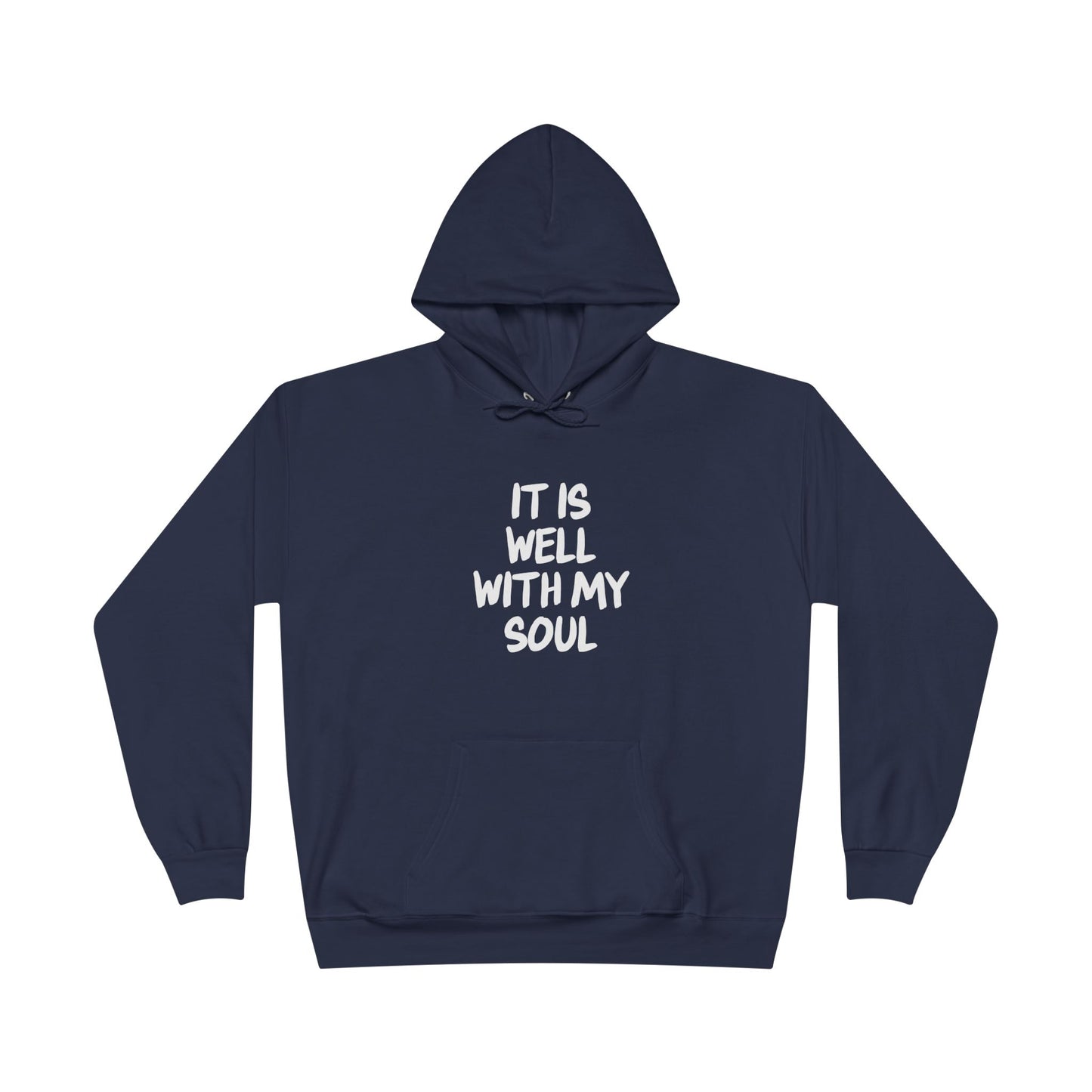It Is Well With My Soul Navy Blue Hoodie