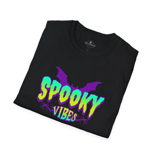 Spooky Vibes Halloween Black T-Shirt