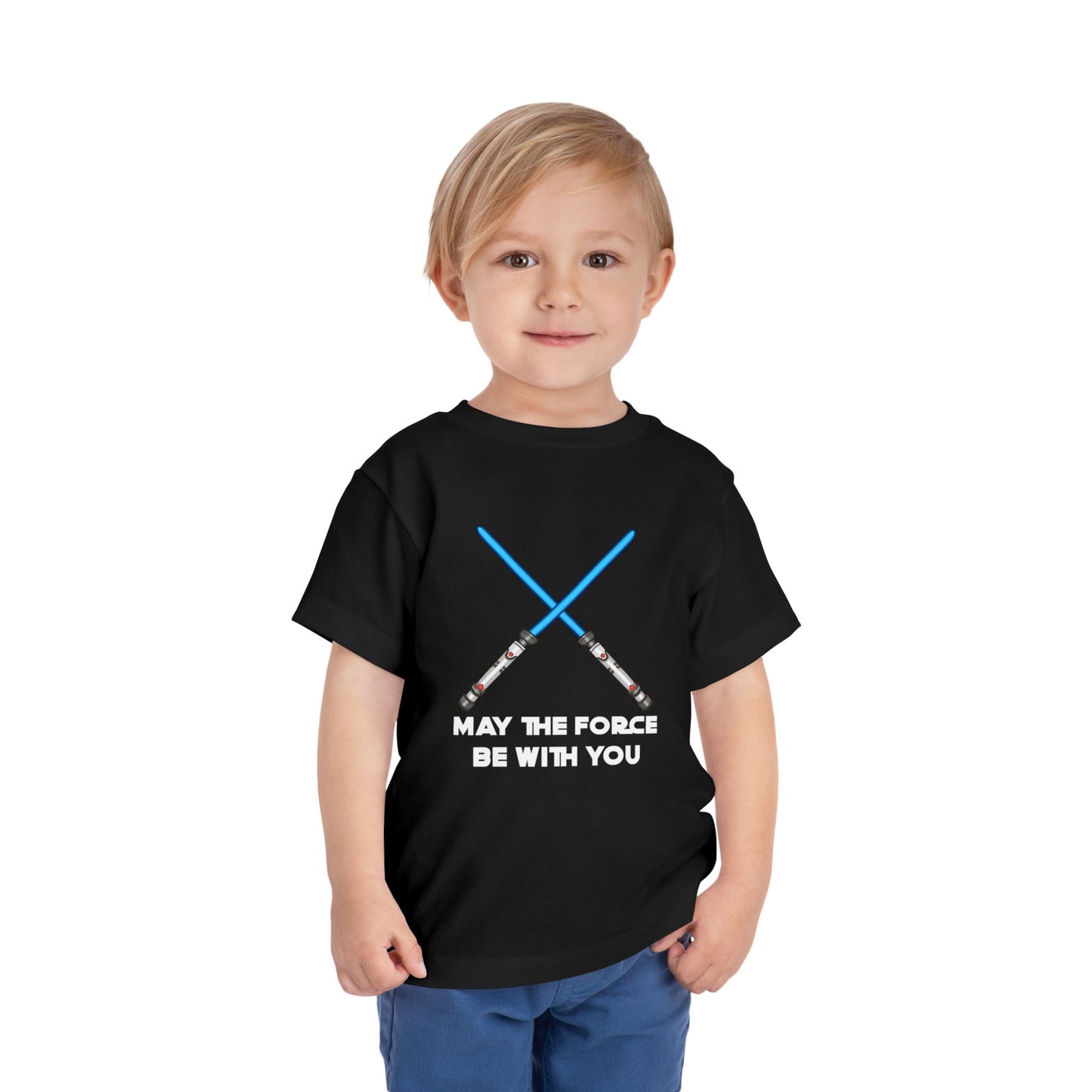 May The Force be With You Black Toddler T-Shirt