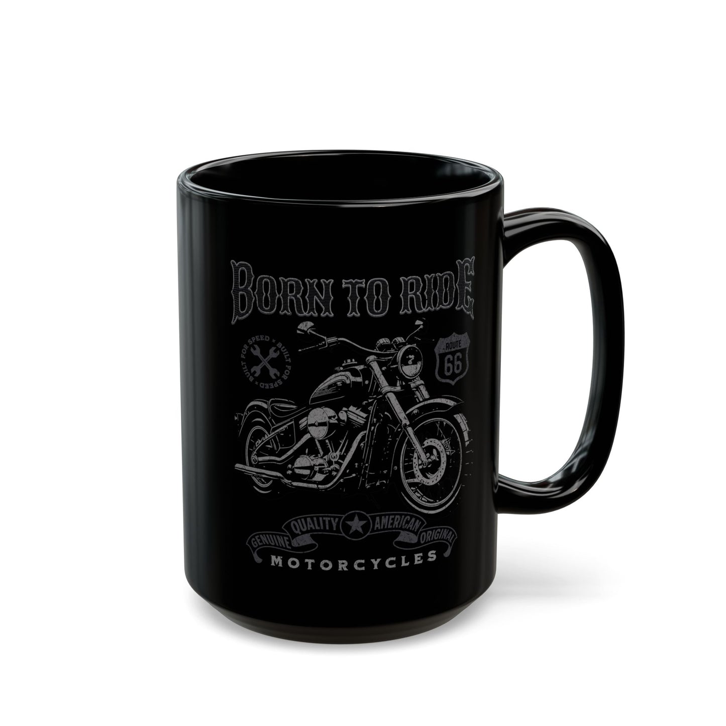 Born To Ride Motorcycles Black Mug