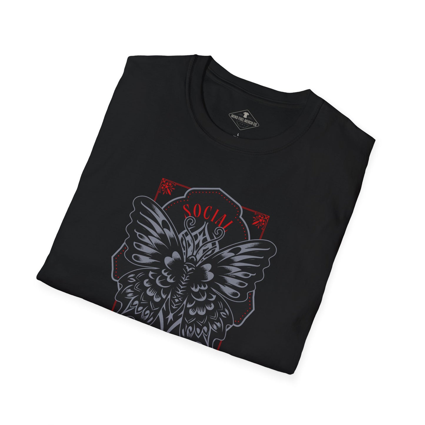 Social Butterfly Black T-Shirt