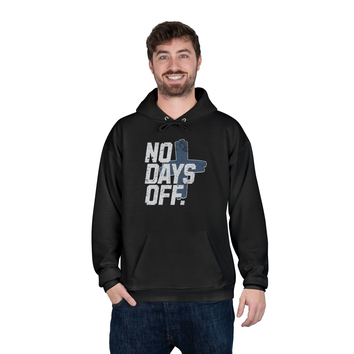No Days Off Black Hoodie