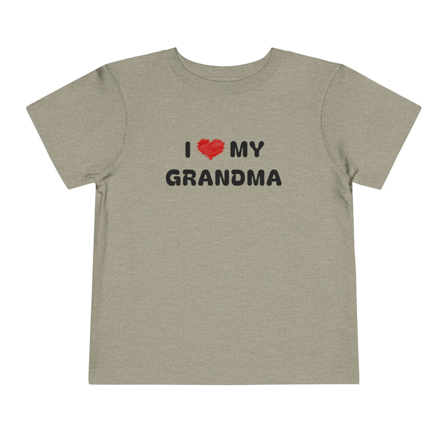 I Love My Grandma Grey Toddler T-Shirt