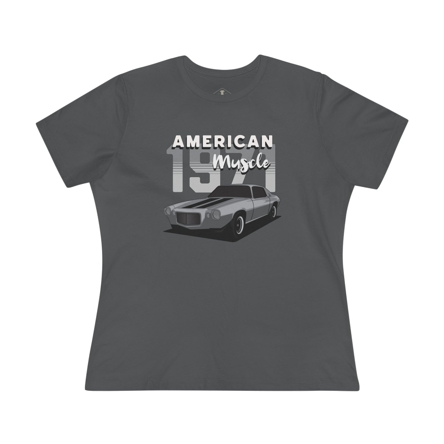 1971 Muscle Car Charcoal Womens T-Shirt