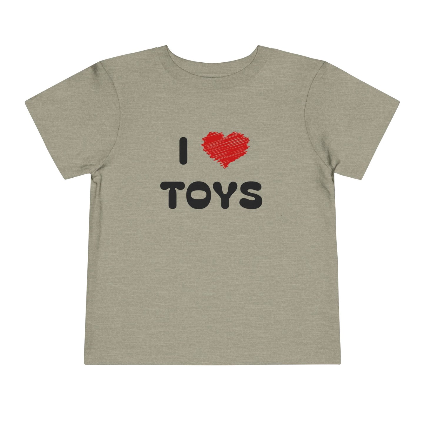 I Love Toys Grey Toddler T-Shirt