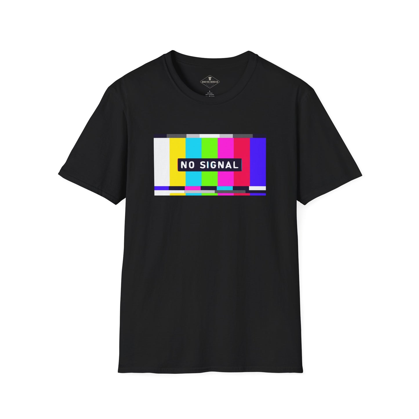No Signal Screen Black T-Shirt