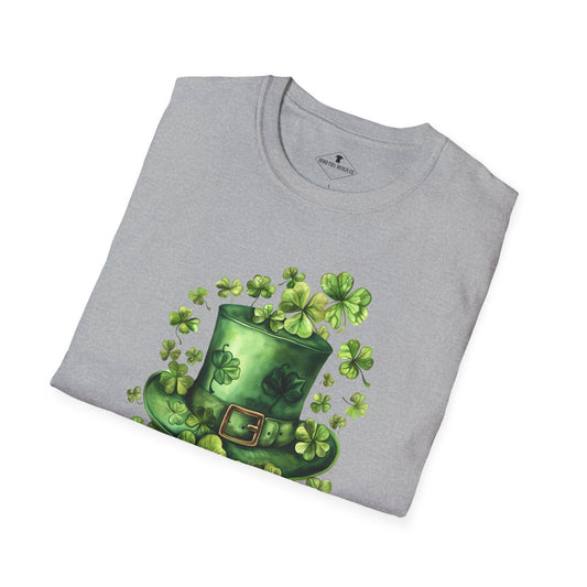 St. Patrick's Day Clover Hat Grey T-Shirt