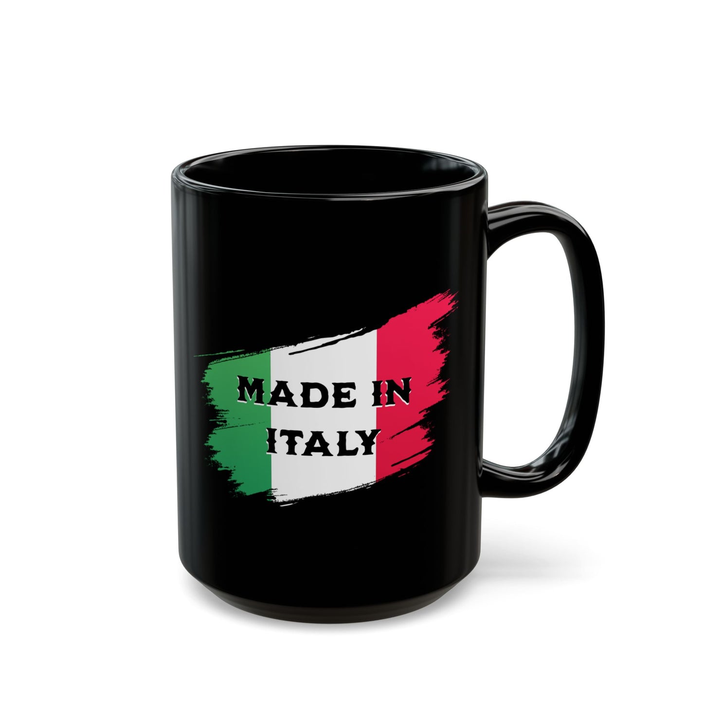 Made In Italy Black Mug
