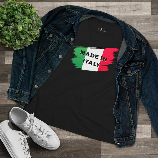 Made In Italy Black Womens T-Shirt