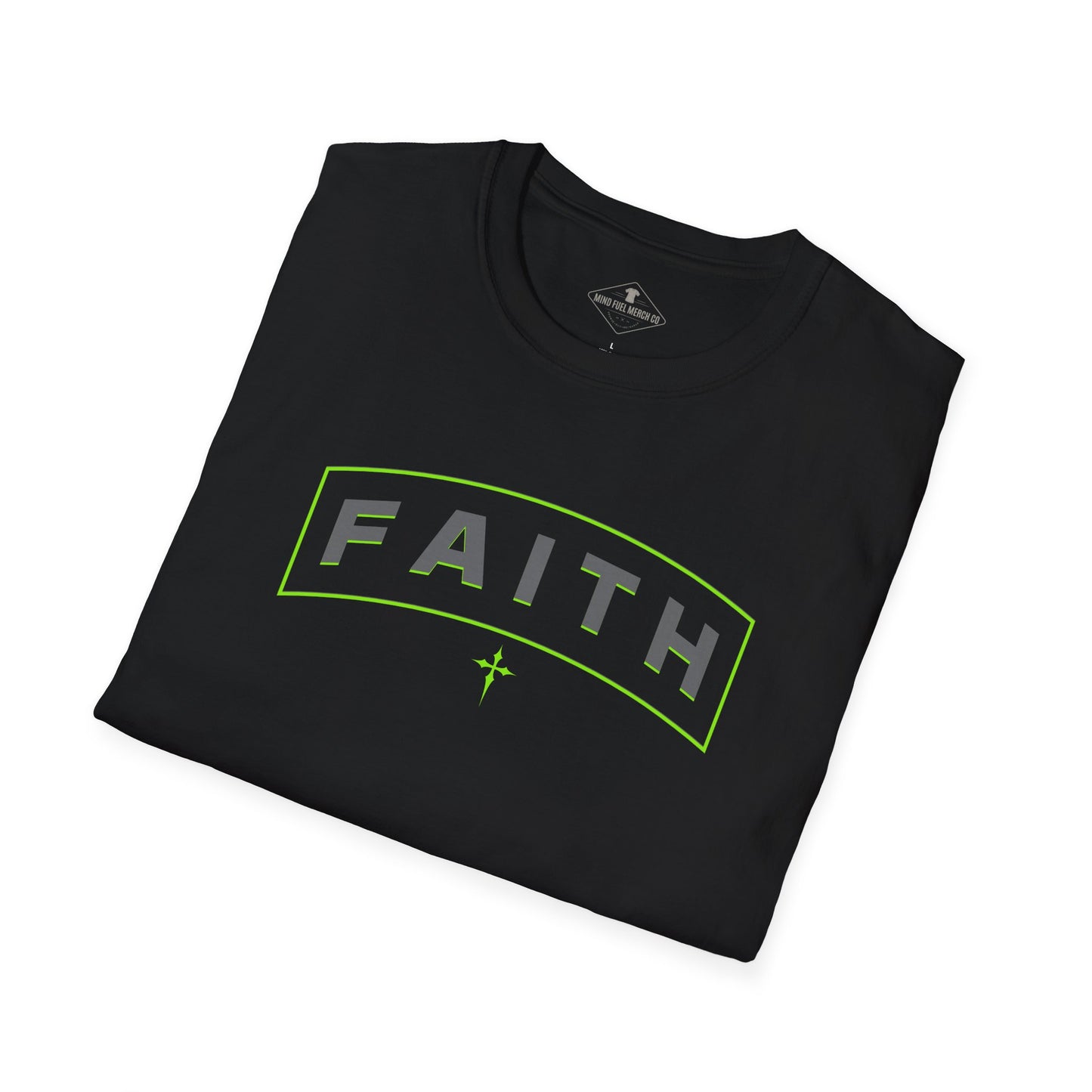 Neon Faith Black T-Shirt