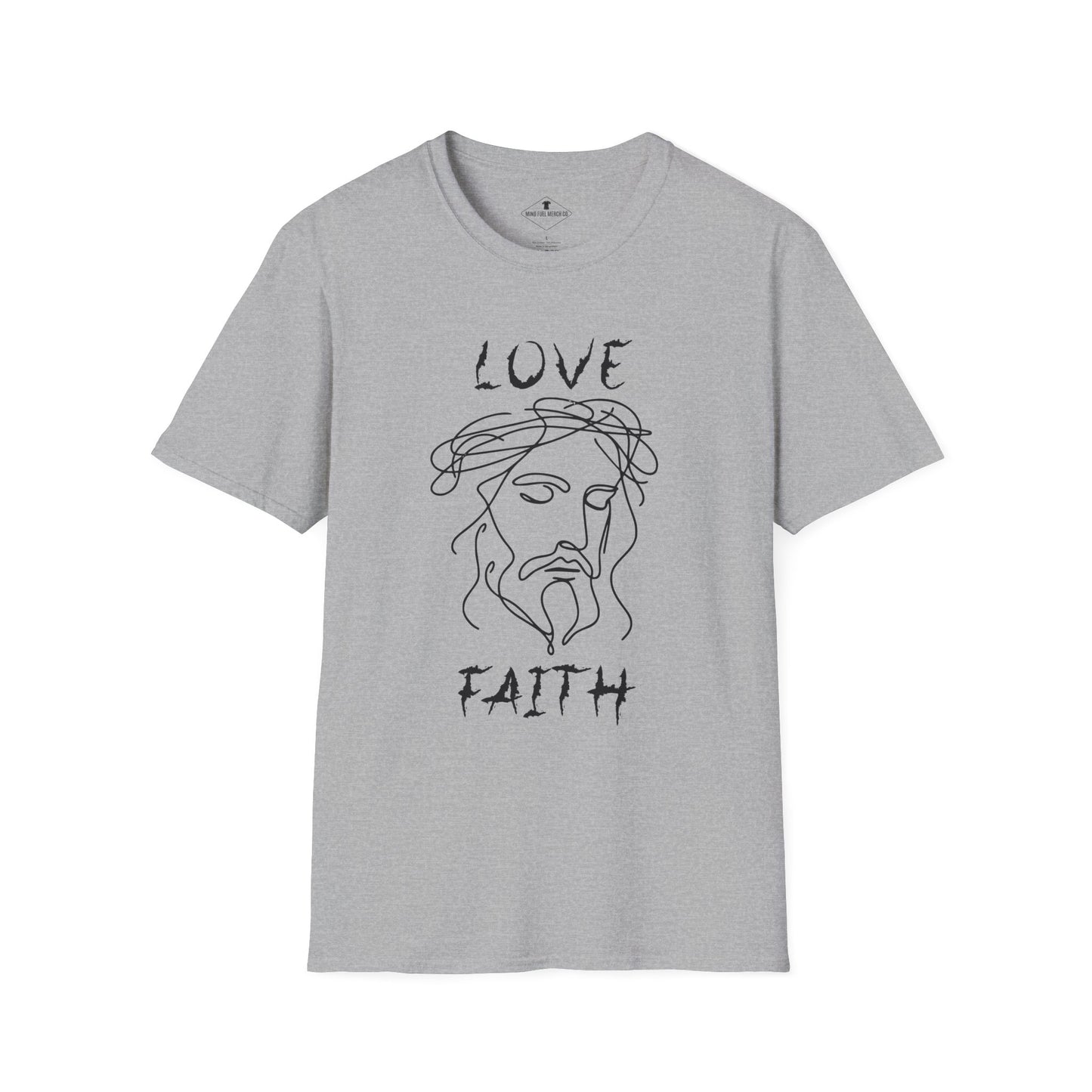 Jesus Love Faith Grey T-Shirt