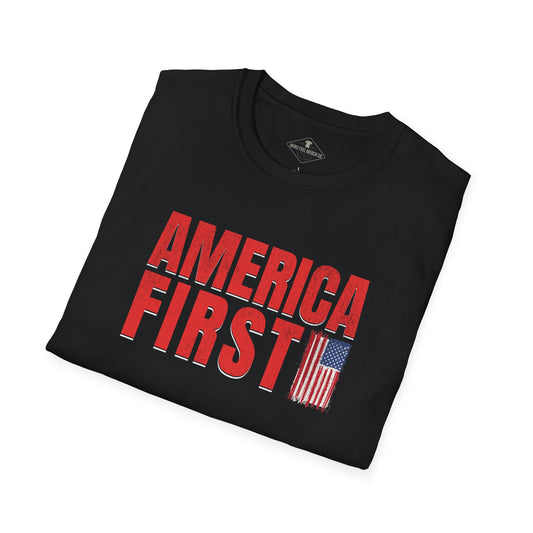 America First Black T-Shirt