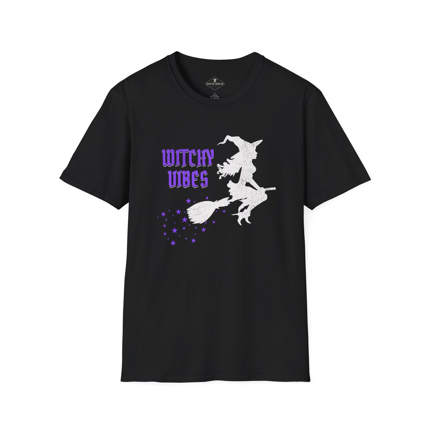 Witchy Vibes Halloween Black T-Shirt