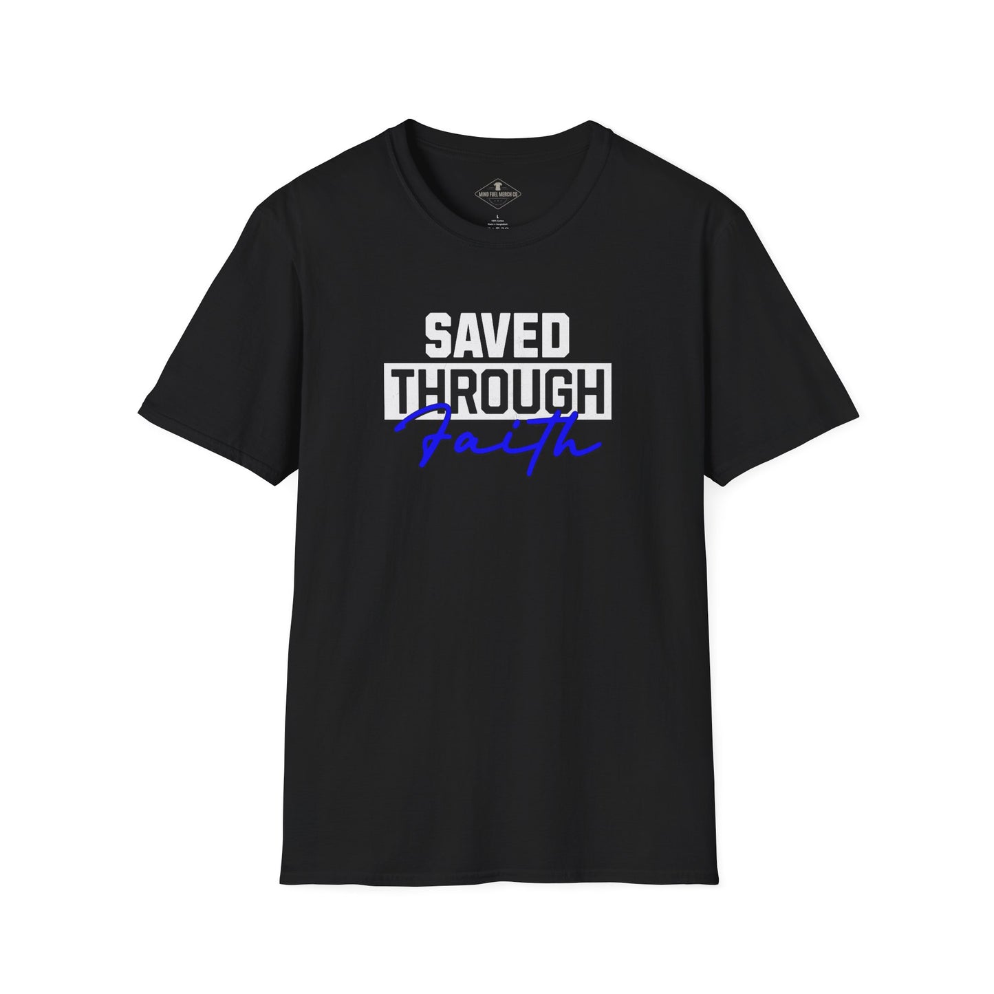 Saved Through Faith Black T-Shirt