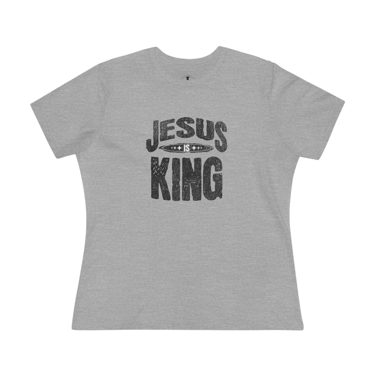 Jesus Is King Grey Womens T-Shirt
