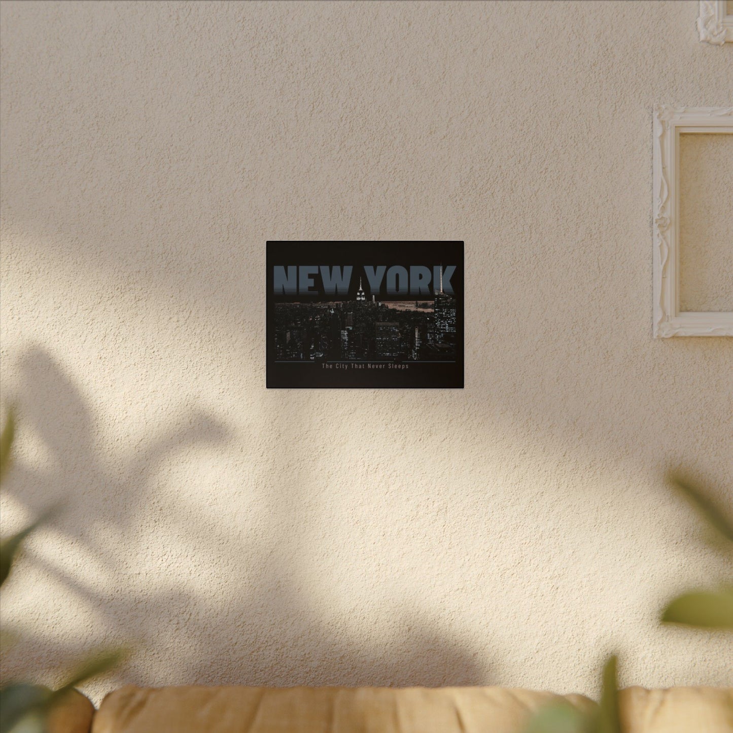 New York City Black Wall Canvas
