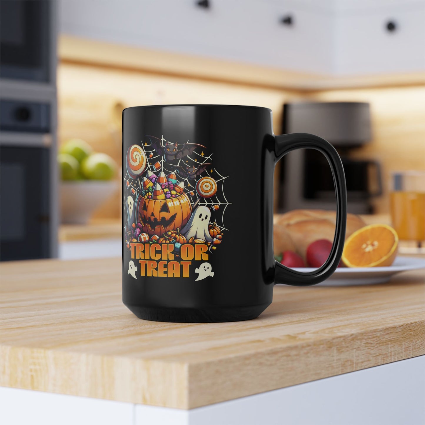 Trick Or Treat Halloween Collage Black Mug