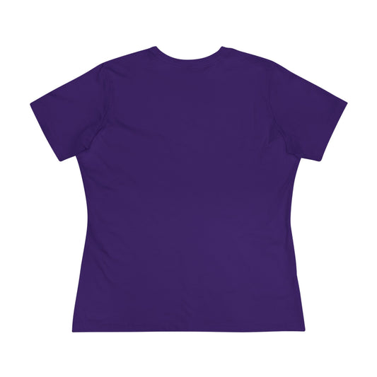 Mardi Gras Fleur De Lis Purple Womens T-Shirt