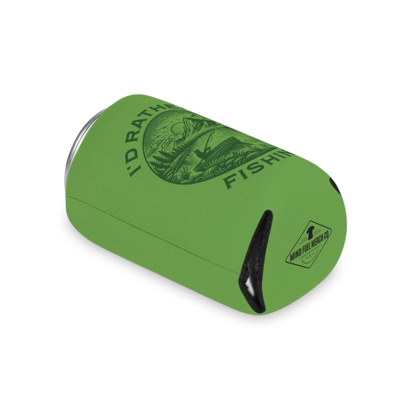 I'd Rather Be Fishing Green Koozie Can Cooler