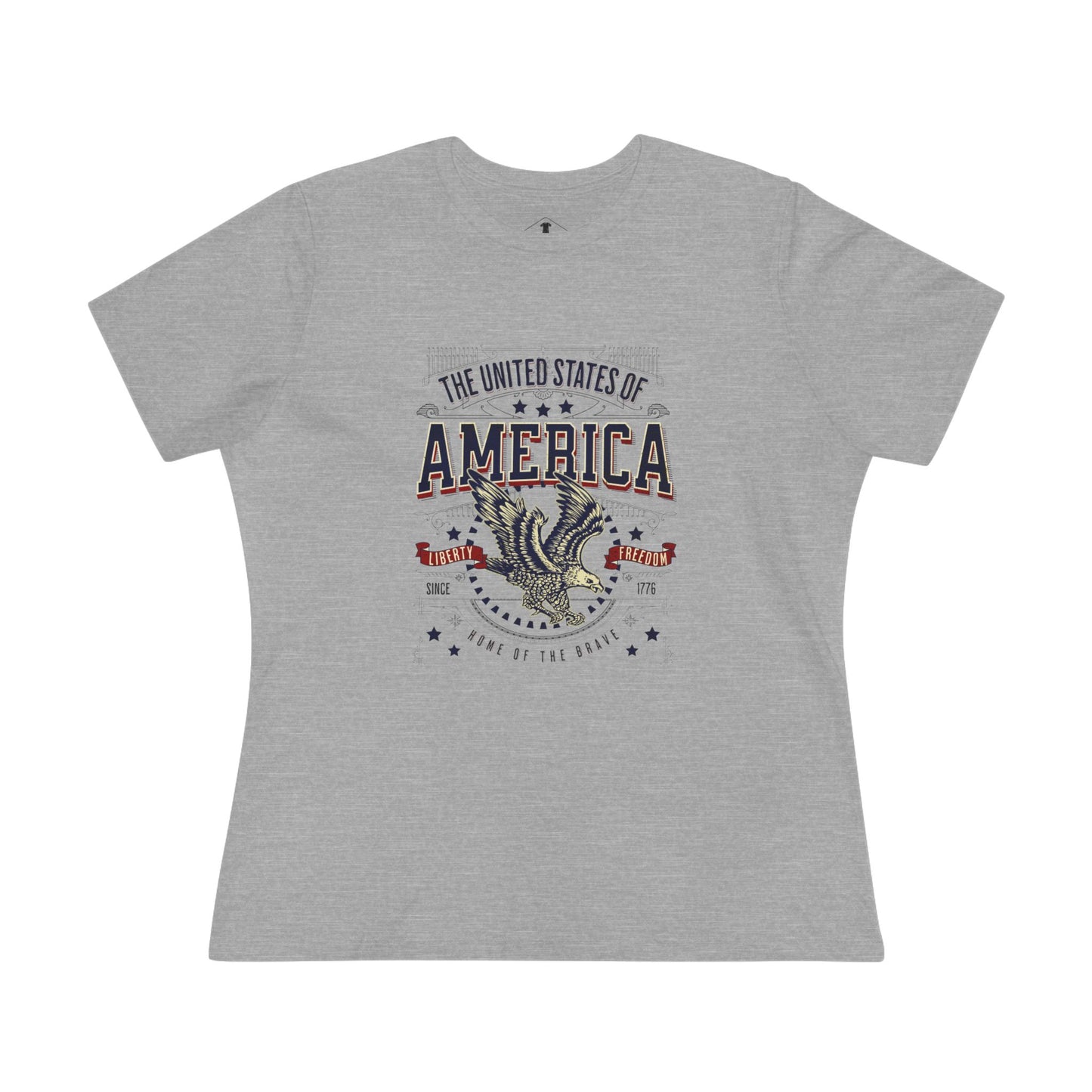 United States Of America Eagle Grey Womens T-Shirt