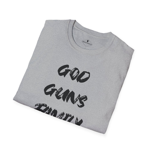 God Guns Family Grey T-Shirt