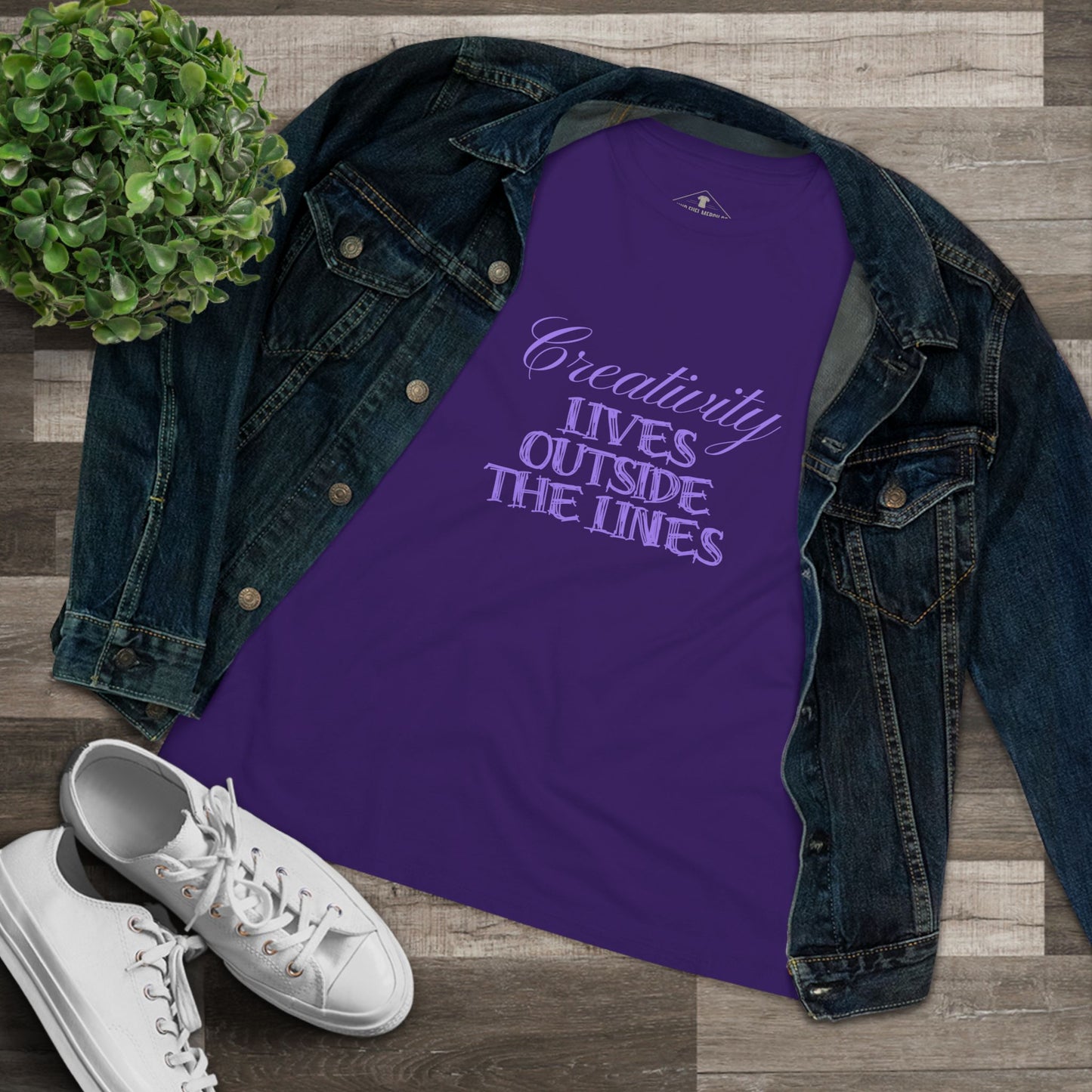 Creativity Purple Womens T-Shirt