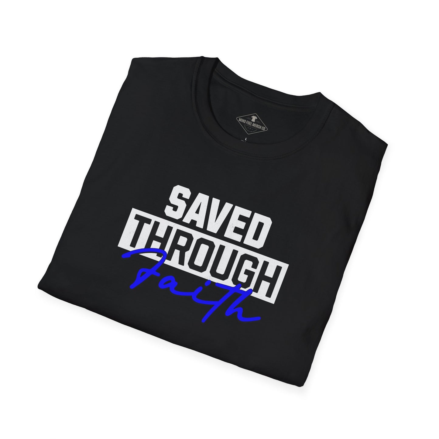Saved Through Faith Black T-Shirt