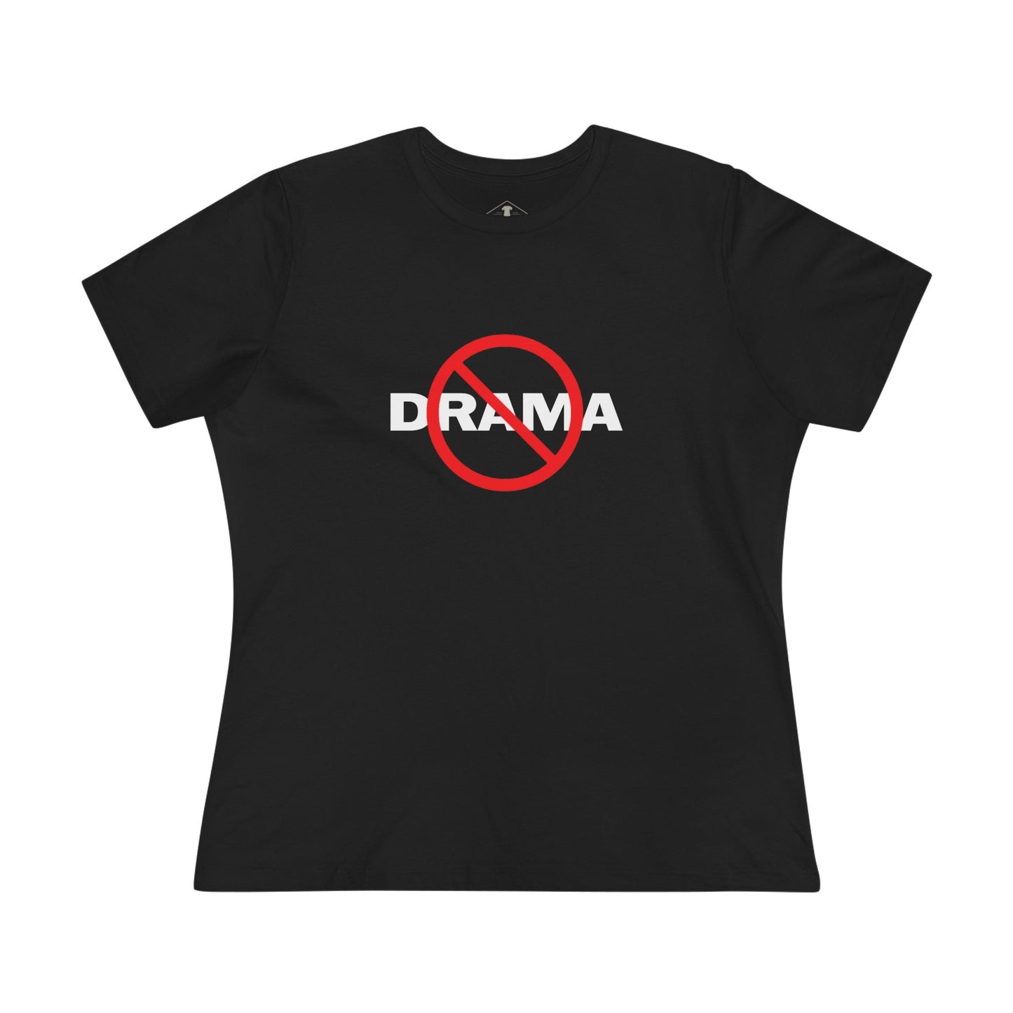 No Drama Black Womens T-Shirt