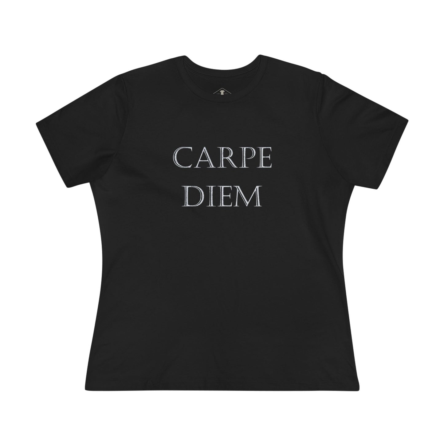 Carpe Diem Black Womens T-Shirt