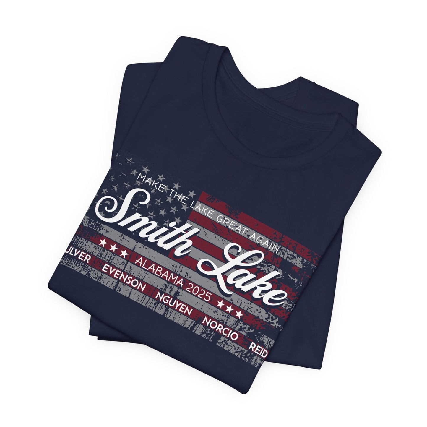 Smith Lake Tattered Flag Navy T-Shirt