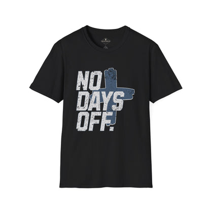 No Days Off Black T-Shirt