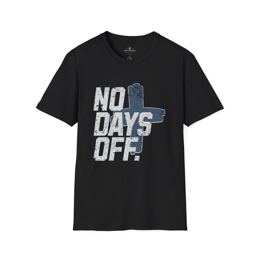 No Days Off Black T-Shirt