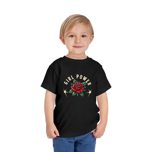 Girl Power Black Toddler T-Shirt