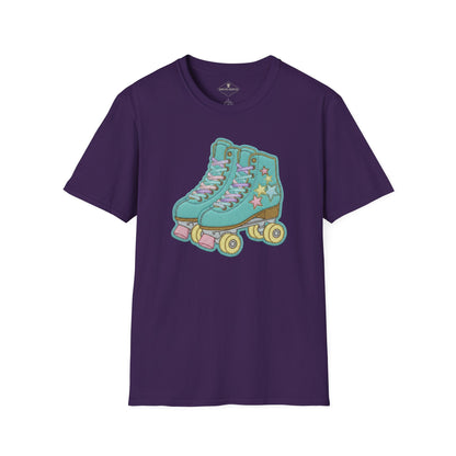 Vintage Roller Skates Purple T-Shirt