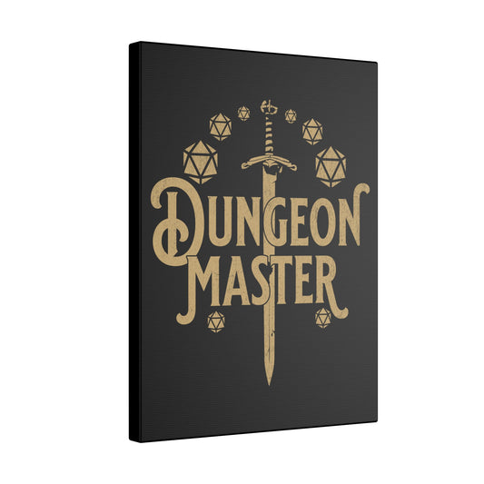 Dungeon Master Black Wall Canvas