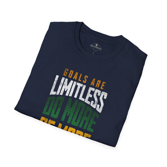 Goals Are Limitless Navy Blue T-Shirt
