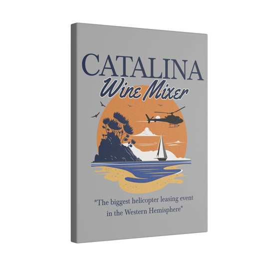 Catalina Wine Mixer Grey Wall Canvas