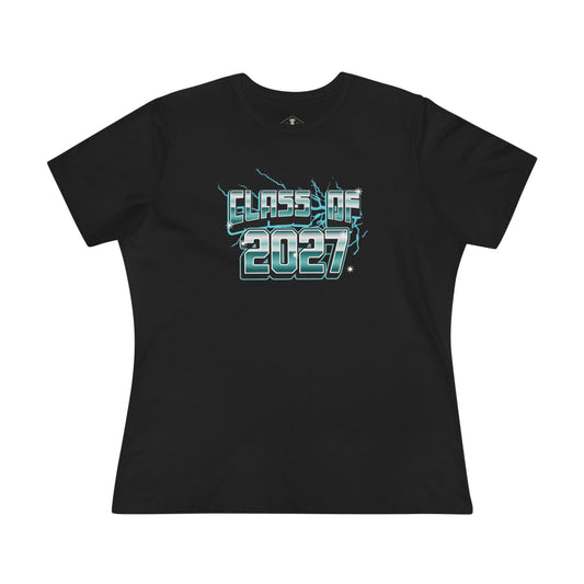 Class Of 2027 Black Womens T-Shirt